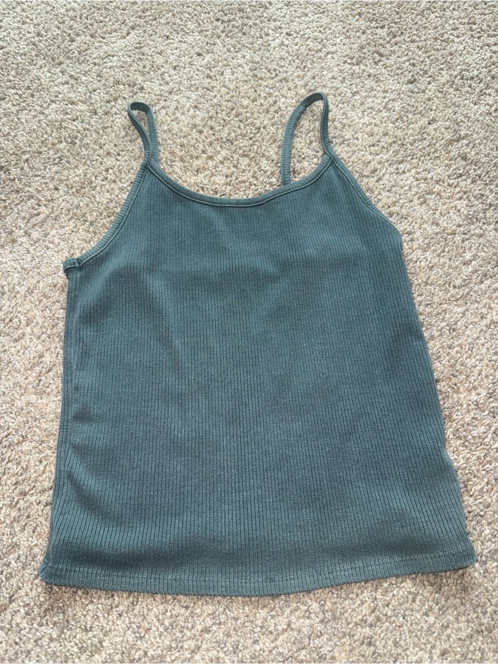 American Eagle - Ribbed Cami - Medium, Dark Green